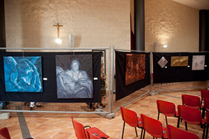 Opere dell'artista Bruno Florio in esposizione alla Sala parrocchiale di Collesalvetti (LI)